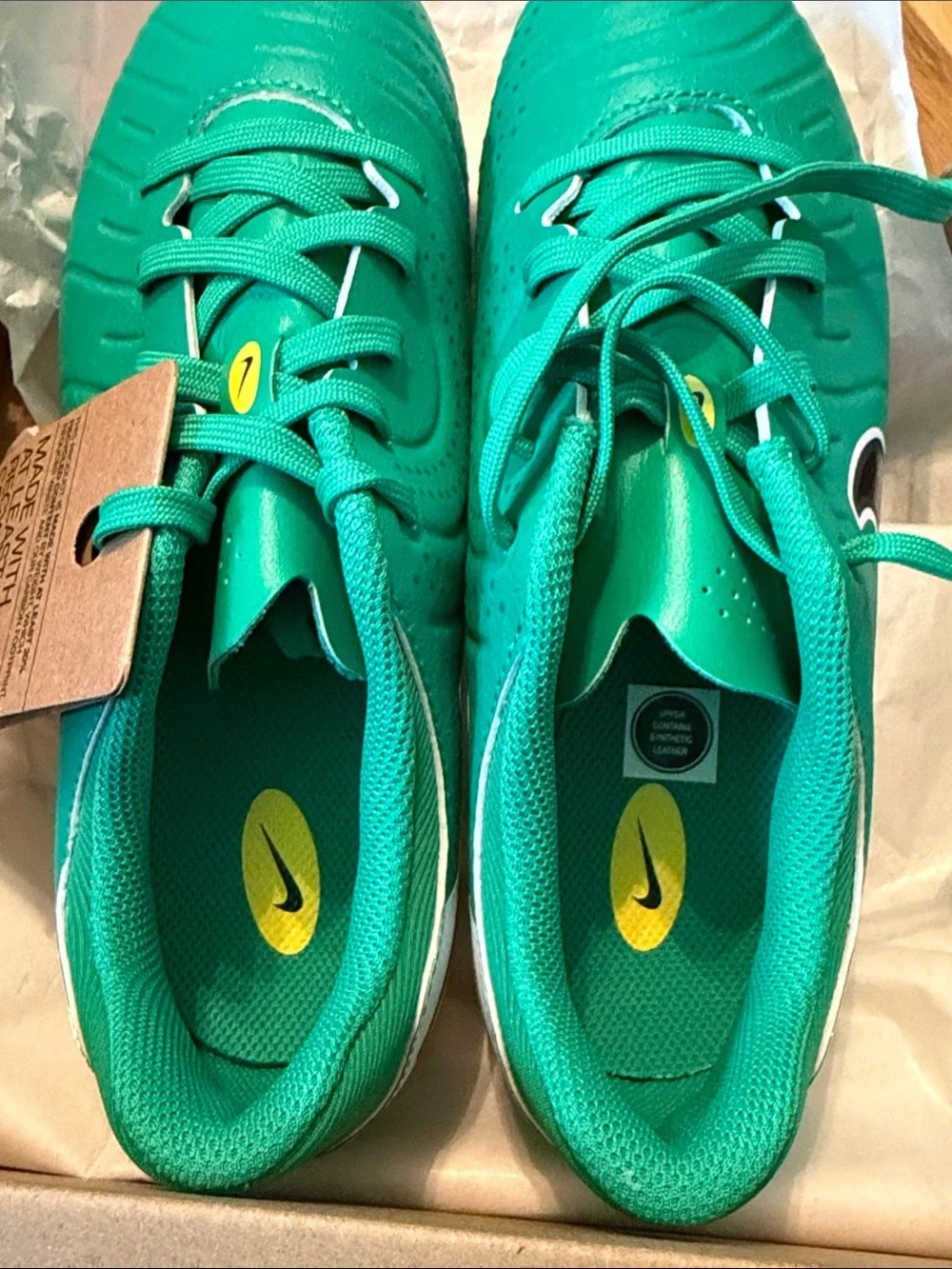 NIB NIKE Jr Legend 10 Academy FG/MG LV8 Green Soccer Cleats - Performance 🥅⚽️🏆